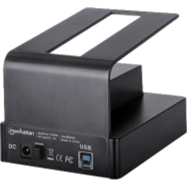 Gabinete de Disco Duro QuickDock 2.5" / 3.5" Sata USB 3.0 Aluminio color negro