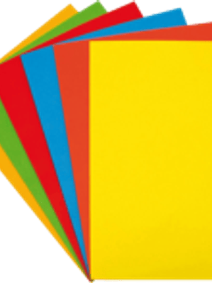 Hoja Cartulina diferentes colores