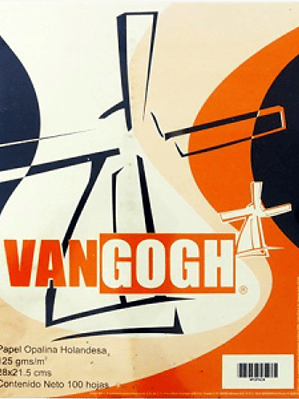 Papel Opalina color blanco tamaño carta de 125 gramos paquete 100 hojas 