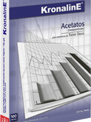 Acetatos tamaño carta, caja con 100 hojas.