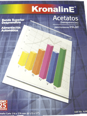 Acetatos tamaño carta, caja con 50 hojas