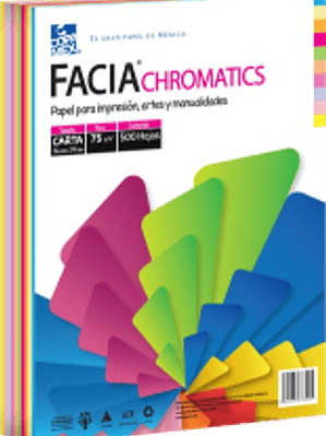 Hojas colores surtidos paquete con 500 hojas