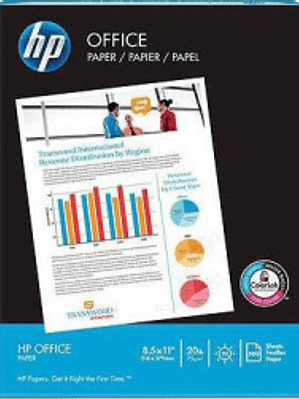 Papel Bond tamaño carta 92% blancura, paquete con 500 hojas.