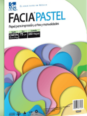 Papel color verde pastel tamaño carta, paquete con 100 hojas.