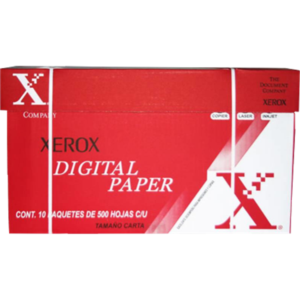 Papel Xerox rojo carta de 75grs c/ 95 de blancura, cja