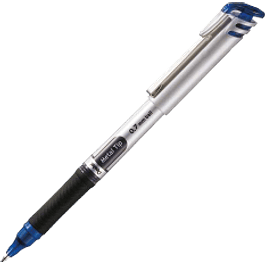 Bolígrafo color azul punto fino de 0.7 mm, de tinta Gel, Energel