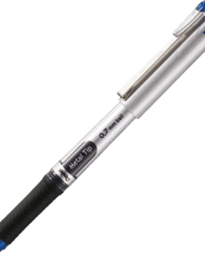 Bolígrafo color azul punto fino de 0.7 mm, de tinta Gel, Energel