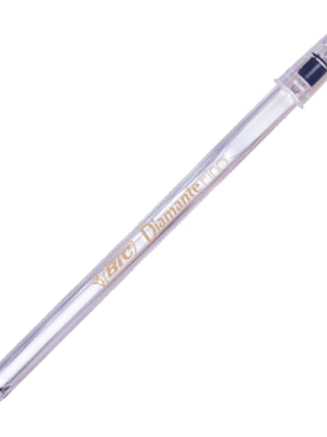 Bolígrafo punto fino diamante color negro