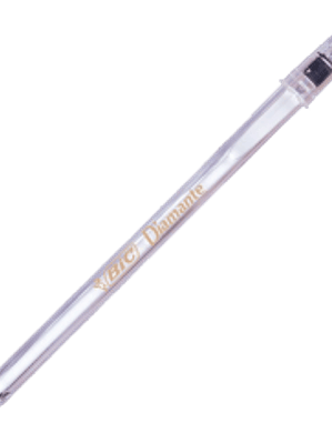 Bolígrafo punto mediano diamante, color negro