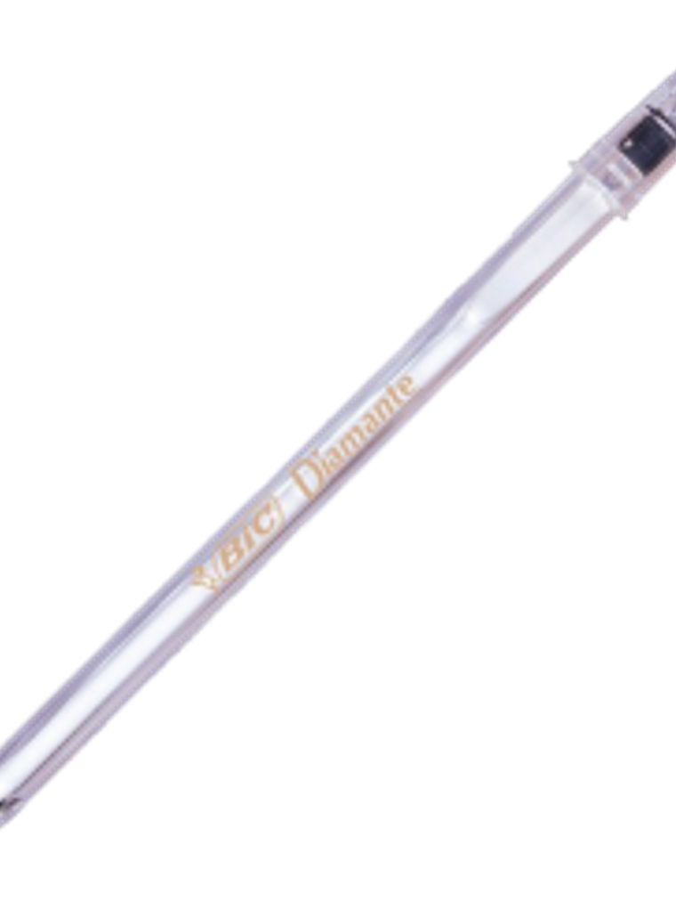 Bolígrafo punto mediano diamante, color negro 1