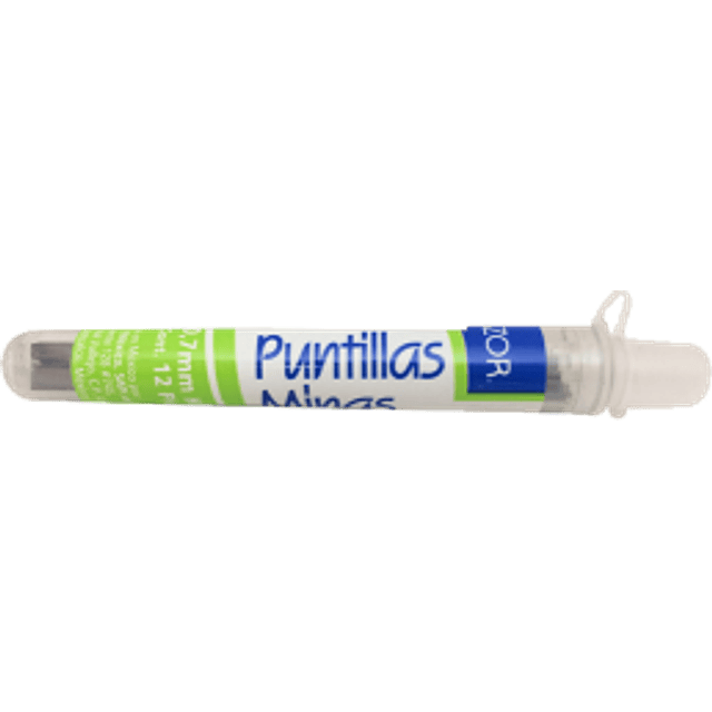 Puntillas para lapicero de 0.7 mm, 1 tubo de 12 piezas