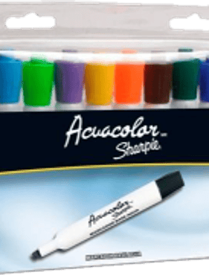 Marcador Acuacolor paquete con 12 piezas colores surtidos