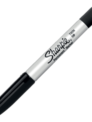 Marcador permanente  color negro 2 puntas fino y ultra fino.