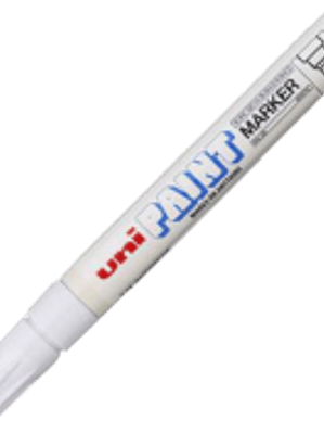 Marcador permanente color blanco