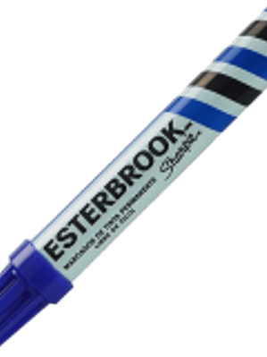 Marcador permanente color azul  Esterbrook.