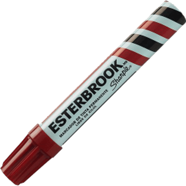 Marcador permanente color Rojo, Esterbrook