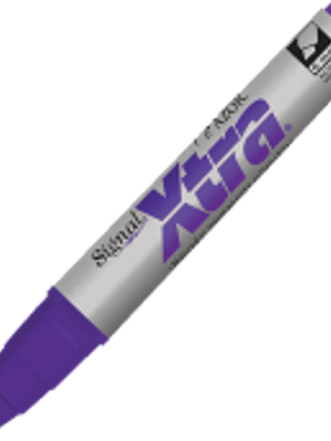 Marcador permanente color violeta, punta cincel, Signal Xtra
