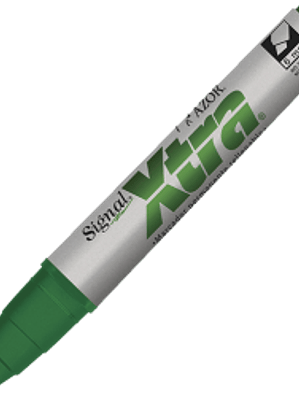 Marcador permanente color verde Signal X-tra 