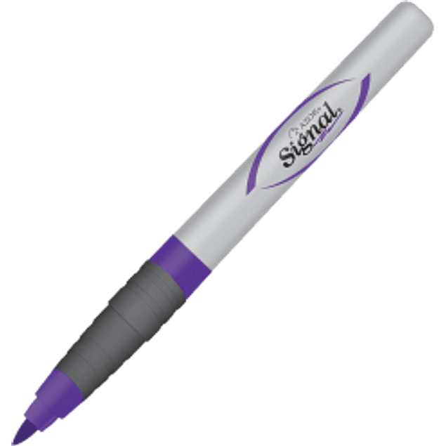 Marcador tinta permanente color violeta Signal
