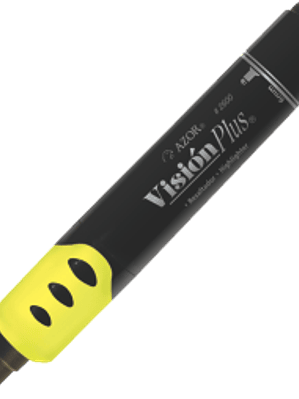 Marcador fluorescente color amarillo, Visión Plus