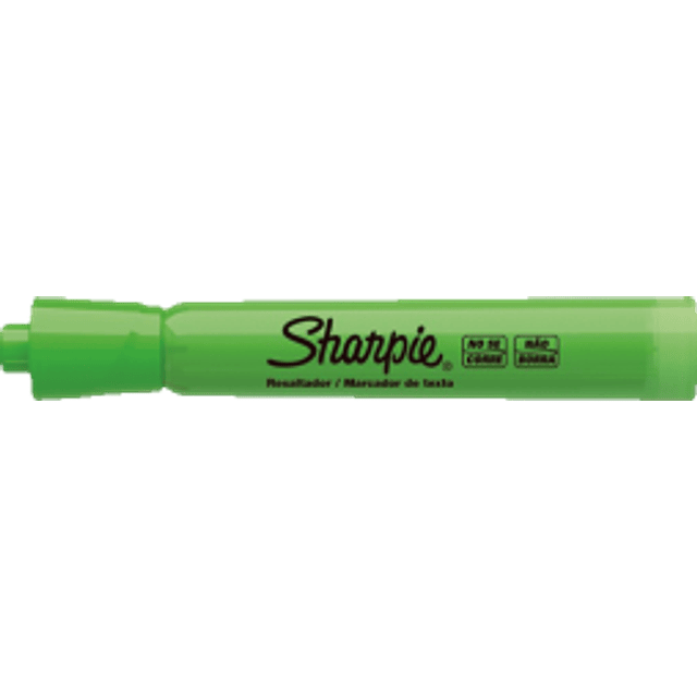 Marcatextos resaltador color verde, Sharpie