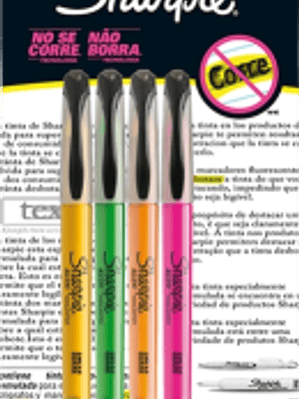 Marcatextos colores surtidos empaque con 4 piezas