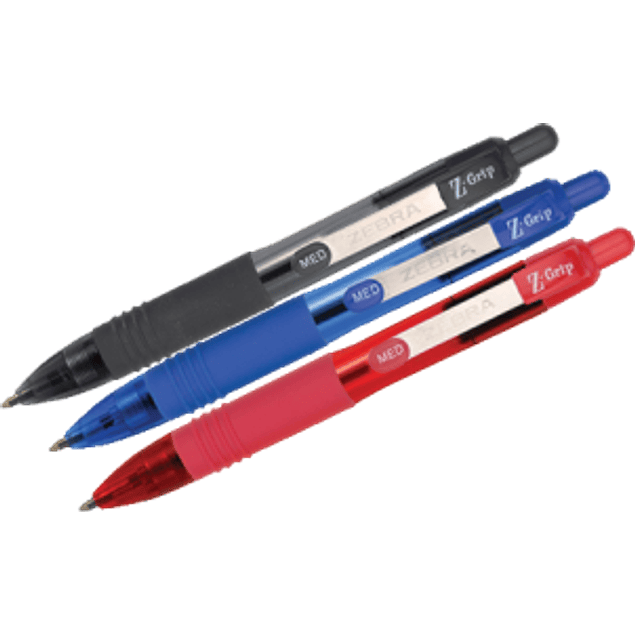 Bolígrafo Mini, retráctil punto mediano 1,0 mm, colores surtidos, blíster de 3 piezas