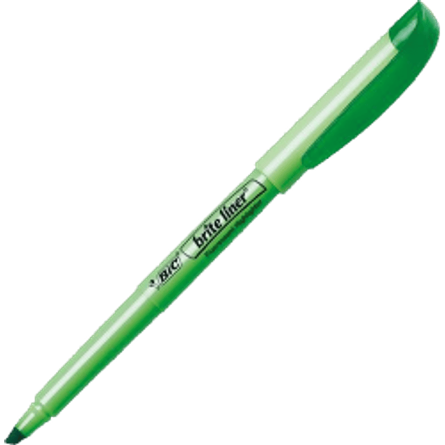 Marcatextos color verde Brite Liner BLR12VE​