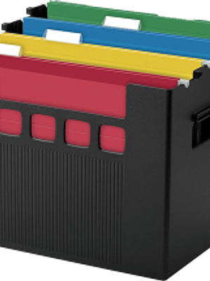 Archivo para escritorio color negro