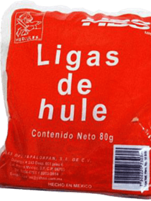 Liga de plástico de colores No. 18.