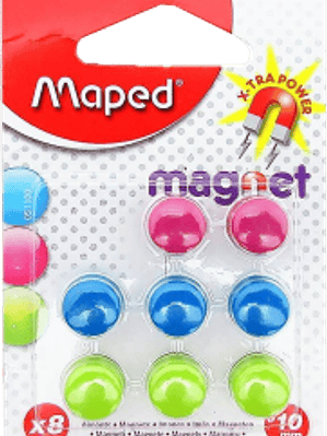 Imanes redondos de 10 mm, de varios colores