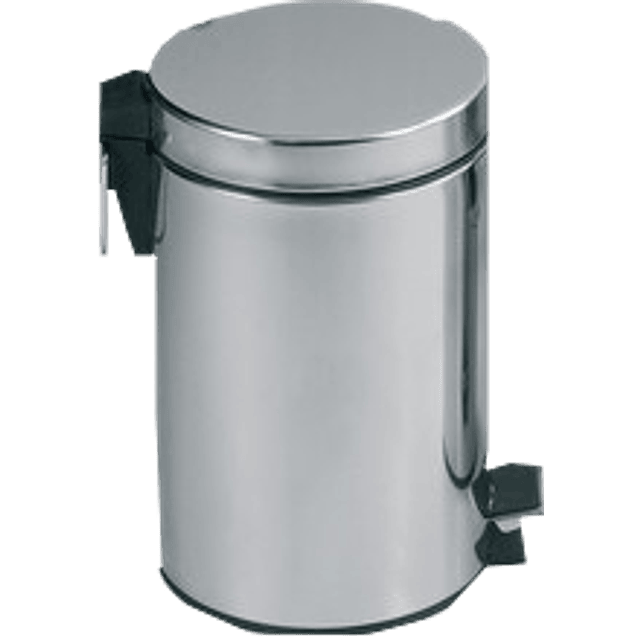 Bote de  basura metálico capacidad aprox 5 litros