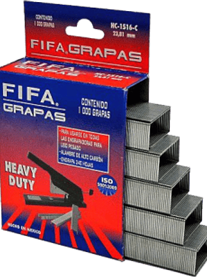 Grapas de 3/8 (9.53 mm) modelo HC38 para engrapadora HD30 y HD31.