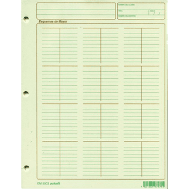 Block de esquema de mayor t pc form