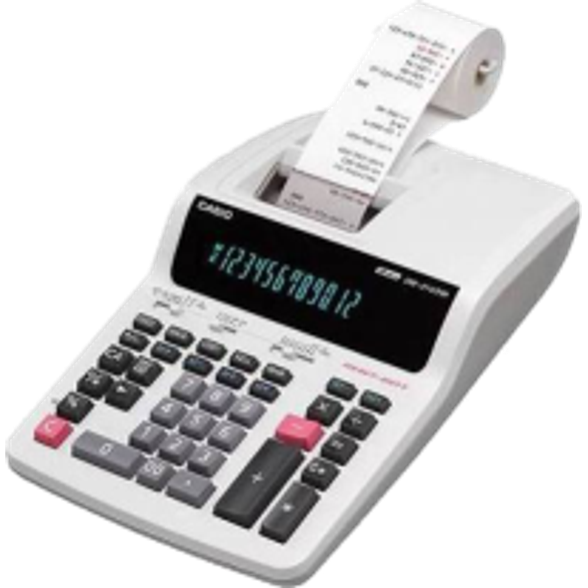 Sumadora de escritorio de 12 d’gitos Casio con impresor