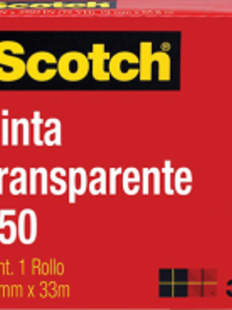 Cinta transparente 550 medidas 19 mm x 33 m.  1