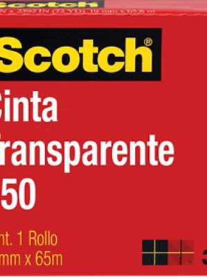 Cinta transparente 550 19 mm x 65 m.