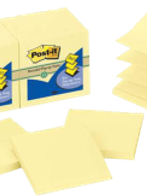 Notas Adhesivas Pop-Up color amarilla, para despachador pop-up (acordeón)