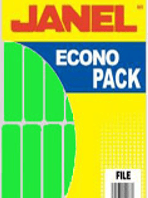 Etiquetas Adhesivas color verde, medidas 20 x 105 mm.