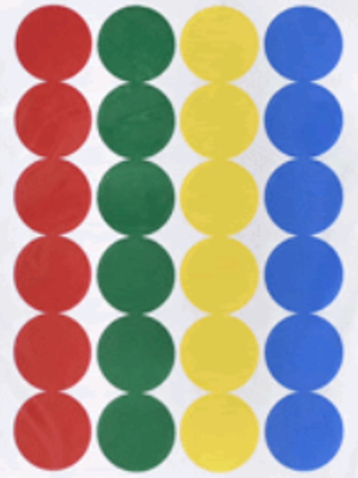 Etiqueta Adhesivas redondas de varios colores, medida 1.9 cm diámetro 1