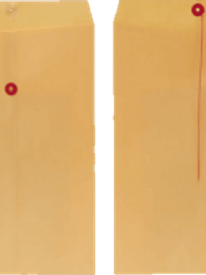 Sobre  color manila, con rondana tamaño oficio.