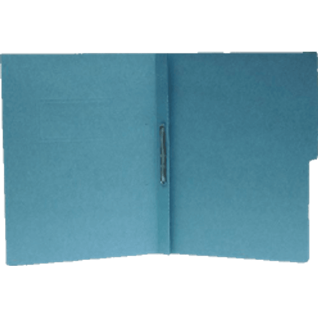 Folder con broche de 8 cm, color azul, tamaño carta.
