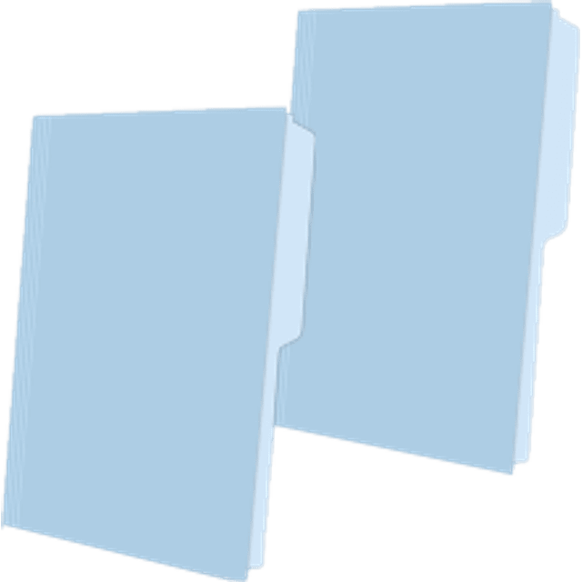 Folder color azul, tamaño oficio, 1 pieza