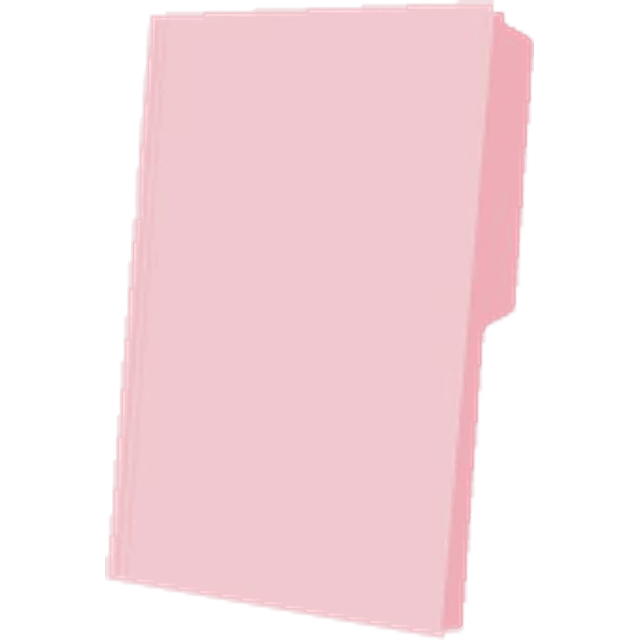 Folder color rosa, tamaño oficio