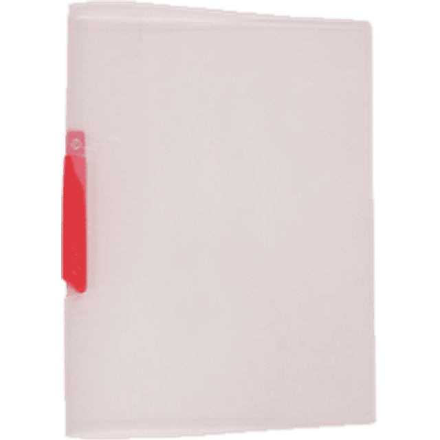 Folder genérico color transparente, con palanca de color, tamaño carta.