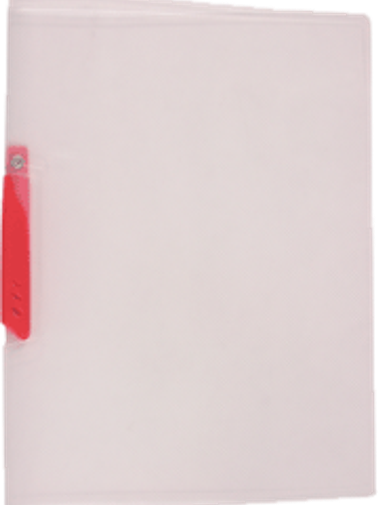 Folder genérico color transparente, con palanca de color, tamaño carta. 1