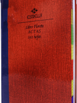 Libro Florete Actas, forma francesa, de 192 hojas.