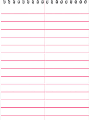 Cuaderno de Taquigrafía corto, de 80 hojas.