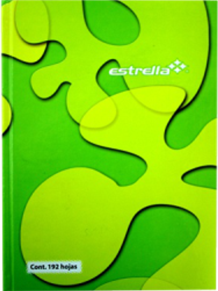 Cuaderno Forma Francesa de raya y pasta dura, de 192 hojas. 1