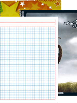 Cuaderno Profesional de cuadro de 7 mm, de 100 hojas.